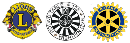 Logo of Round Table Bad Nauheim, Rotary Club and Lions International